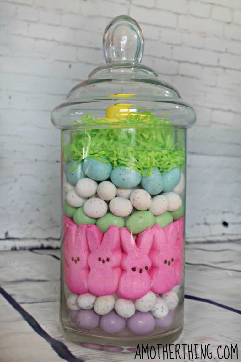 DIY Easter Candy Jar Centerpieces It's a Mother Thing