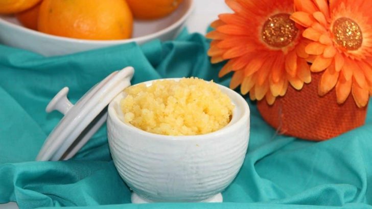 DIY Orange Body Scrub