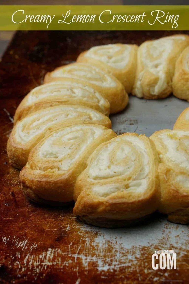 Creamy Lemon Crescent Ring | A Mother Thing