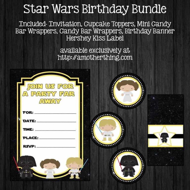 Free Printable Star Wars Birthday Bundle | It's a Mother Thing