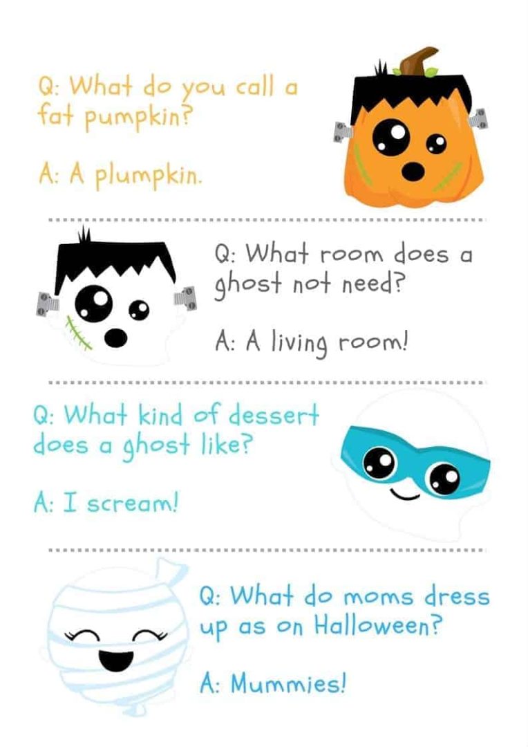 Free Printable Halloween Joke Book | It's a Mother Thing