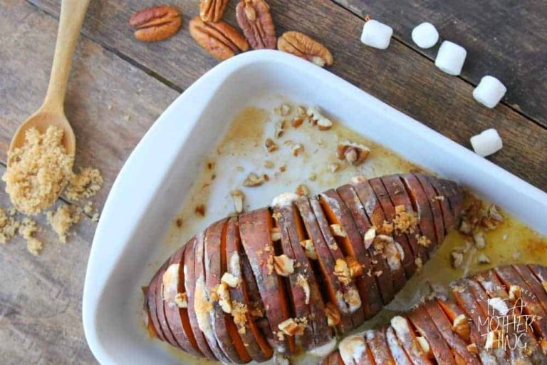 Hasselback Sweet Potatoes are a new spin on an old classic. Trade your candied yams for this delicious side!