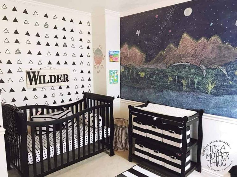 Nursery Makeover - Our Monochrome Nature-Themed Baby Nursery | It's a ...