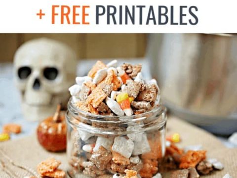 Halloween Snack Mix + Free Printables | It's a Mother Thing