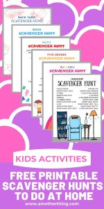 Free Printable Scavenger Hunts For Kids | It's a Mother Thing